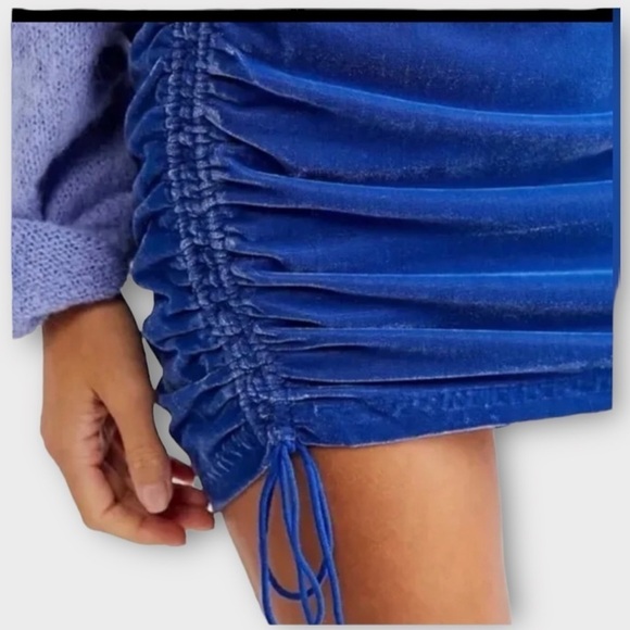 Free People Annalise Velvet Mini Skirt - Picture 2 of 7